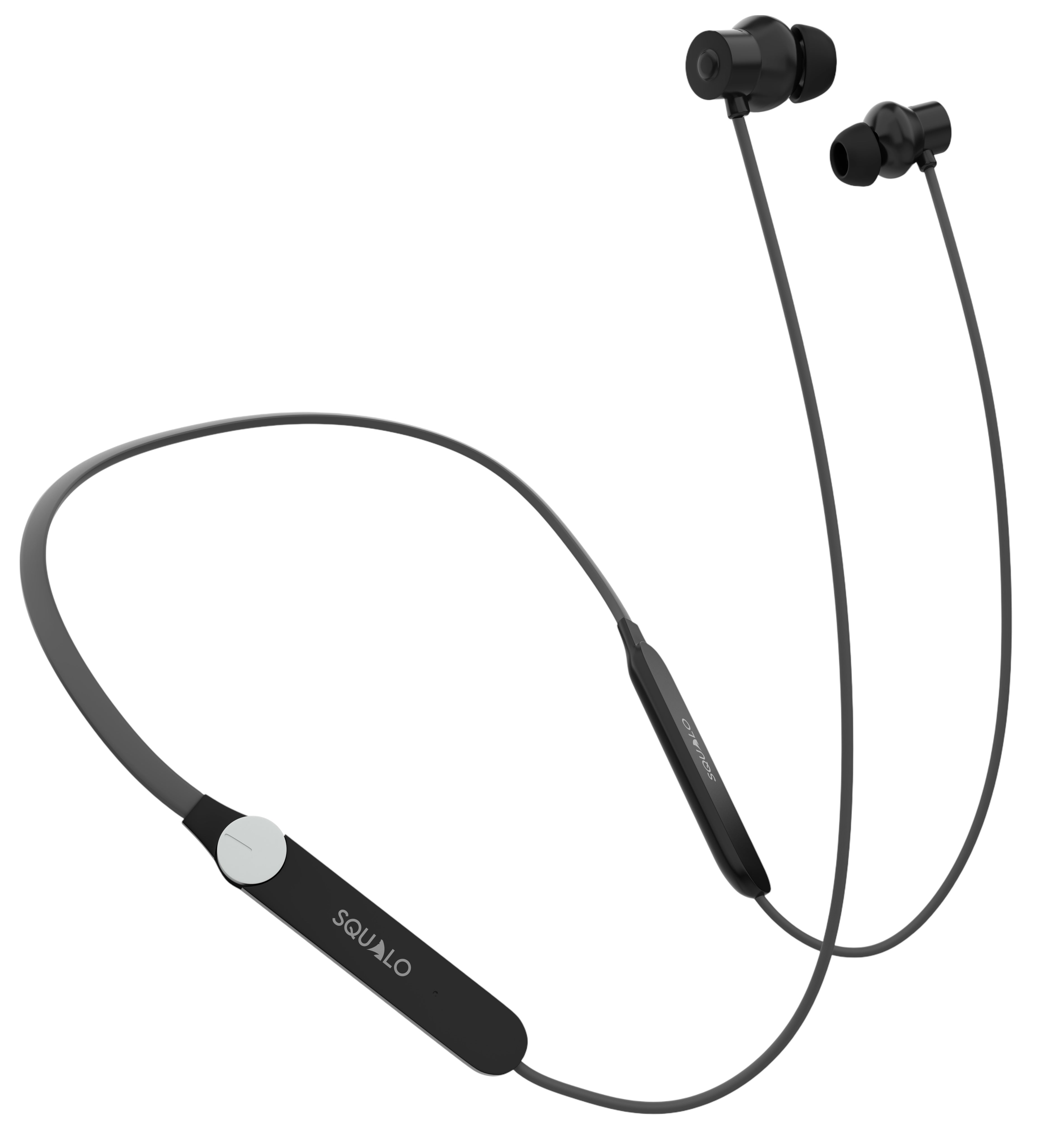 haru　② Squalo HyperBass 250 Neckband Earphones with ENC Mic, 50 Hours