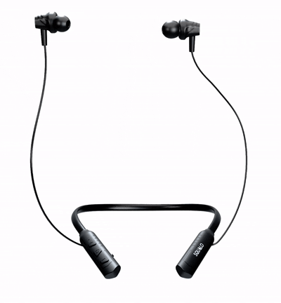 Squalo BassPlugs 151 Neckband Earphones with ENC Mic, Super Extra Bass ＆ Fast Charging (Made In India)