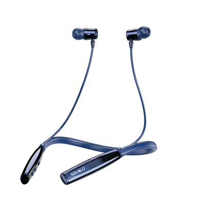 Squalo BassPlugs 700 Neckband Earphones with 70 Hours Playtime, Magnetic On/Off, 13.6mm Dynamic Drivers